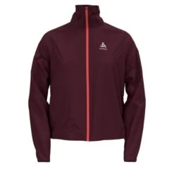 Odlo Zeroweight Hardloopjack Rood Dames