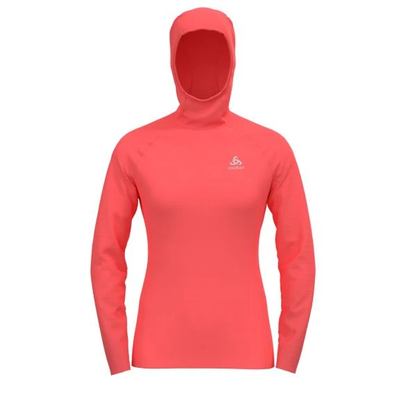 Odlo Zeroweight Ceramiwarm Hardloopshirt Lange Mouw Roze Dames 3 Odlo Zeroweight Ceramiwarm Hardloopshirt Lange Mouw Roze Dames