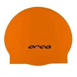 Orca Siliconen Badmuts Swim Cap Oranje -Sport Uitgebreide Kleding Winkel orca swim accessories swim cap orange dva0tt54 01