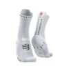 Compressport Pro Racing V4.0 High Cut Hardloopsokken Wit -Sport Uitgebreide Kleding Winkel pro racing socks v4 run high white alloy