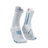 Compressport Pro Racing V4.0 High Cut Hardloopsokken Wit/blauw -Sport Uitgebreide Kleding Winkel pro racing socks v4 run high white fjord blue