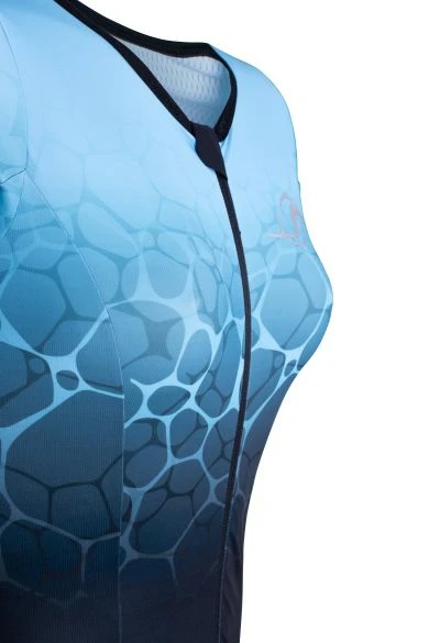 Sailfish Aerosuit Perform Trisuit Korte Mouw Blauw Dames 8 Sailfish Aerosuit Perform Trisuit Korte Mouw Blauw Dames - Afbeelding 6