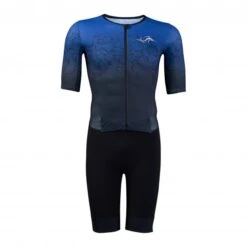 Sailfish Aerosuit Perform Trisuit Korte Mouw Blauw Heren