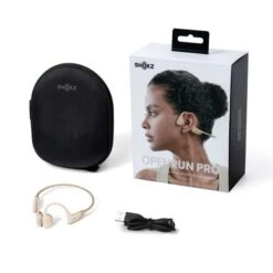 Shokz OpenRun Pro Hoofdtelefoon Beige 16 Shokz OpenRun Pro Hoofdtelefoon Beige -Sport Uitgebreide Kleding Winkel shokz koptelefoon openrun pro s810bg 04