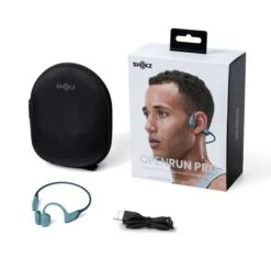 Shokz OpenRun Pro Hoofdtelefoon Blauw -Sport Uitgebreide Kleding Winkel shokz koptelefoon openrun pro s810bl 04