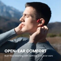 Shokz OpenRun Hoofdtelefoon Rood -Sport Uitgebreide Kleding Winkel shokz koptelefoon openrun s803rd 11