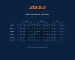Zone3 Neopreen Kneeskin Heren -Sport Uitgebreide Kleding Winkel sizing guides mens swimskin 001