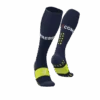 Compressport Full Socks Run Compressiesokken Blauw -Sport Uitgebreide Kleding Winkel su00004b sodaliteblue