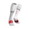 Compressport Full Socks Run Compressiesokken Wit -Sport Uitgebreide Kleding Winkel su00004b white