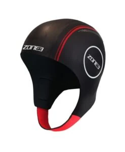 Zone3 Neopreen Swim Cap Zwart/rood