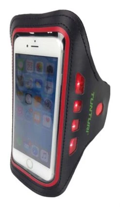 Tunturi Led Telefoon Sportarmband Rood 14TUSRU180