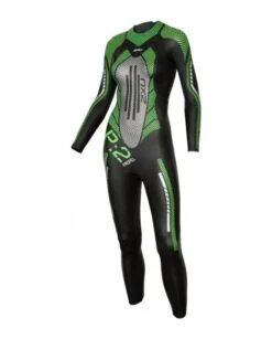 2XU P:2 Propel Lange Mouw Wetsuit Zwart/groen Dames