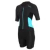 Zone3 Activate Trisuit Korte Mouw Zwart/blauw Dames -Sport Uitgebreide Kleding Winkel zone3 trisuits dames activate zwart blauw