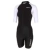 Zone3 Lava Long Distance FZ Korte Mouw Trisuit Dames -Sport Uitgebreide Kleding Winkel zone3 trisuits dames lava short sleeve zwart wit ts20wlfz101