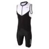 Zone3 Lava Long Distance Mouwloos Trisuit Zwart/wit Heren -Sport Uitgebreide Kleding Winkel zone3 trisuits heren lava sleeveless zwart wit ts20mlts101