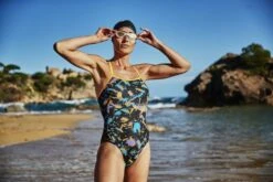 Zone3 Aztec 3.0 Strap Back Badpak Dames -Sport Uitgebreide Kleding Winkel zone3 zwemkleding dames aztec 30 strap back costume sw20wasb140 011